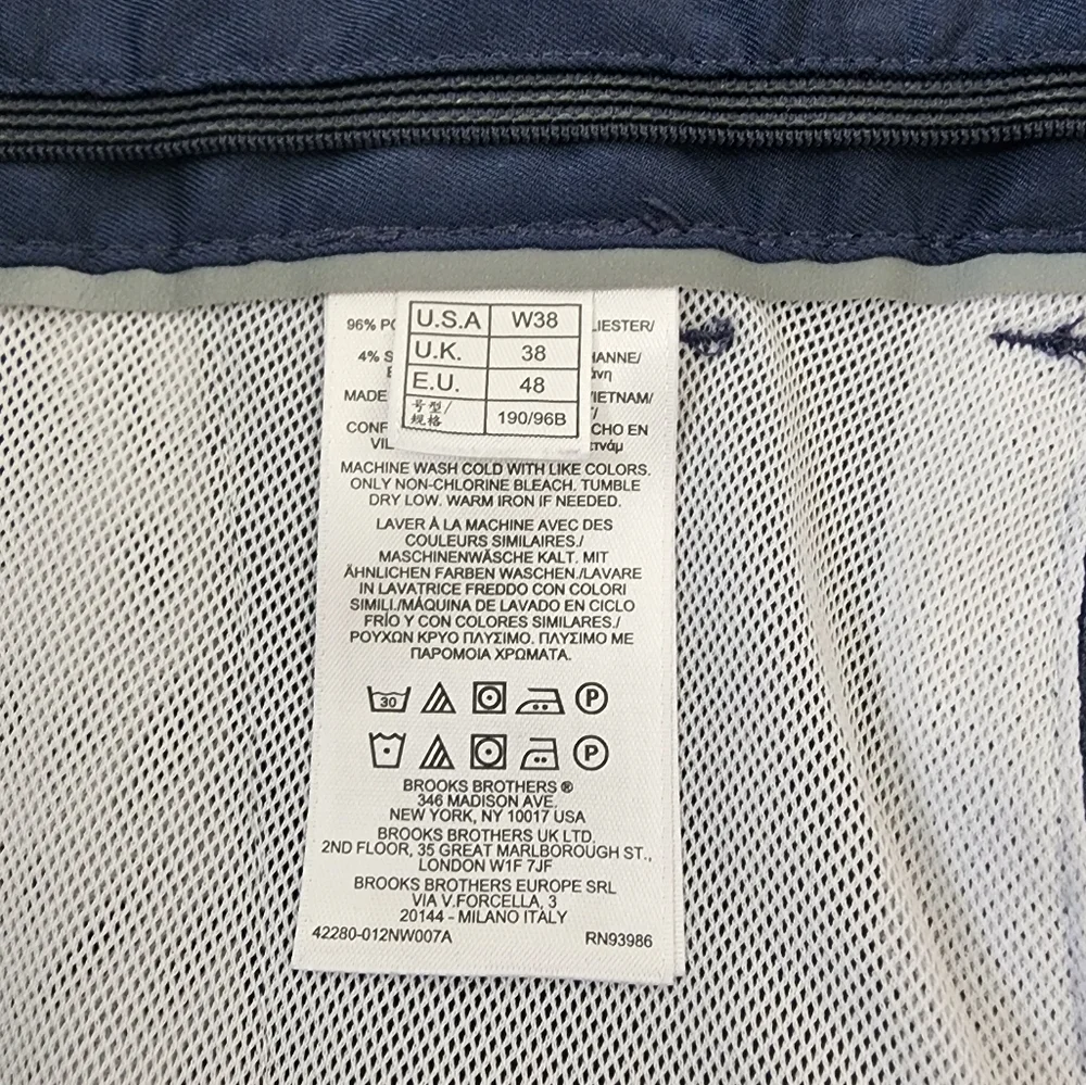 Brooks Brothers Swim Shorts Mens 38 Navy Blue 9